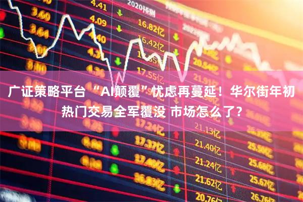 广证策略平台 “AI颠覆”忧虑再蔓延！华尔街年初热门交易全军覆没 市场怎么了？